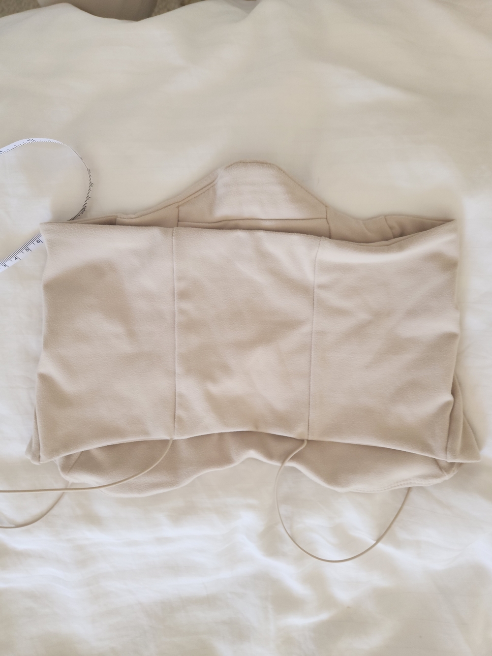 Joah Brown Cream Corset Crop Top - Picture 12 of 12